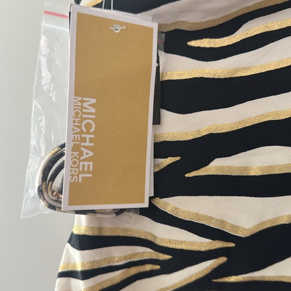 Michael Kors Women's Animal-Print One-Shoulder One-Piece Swimsuit - Picture 6 of 6